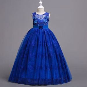 Abito da <span class=keywords><strong>Damigella</strong></span> di Alta Qualità per Bambine, <span class=keywords><strong>Vestito</strong></span> per Spettacoli in Stile Europeo e Americano con Design Floreale in Tessuto Chiffon - Product Image 5