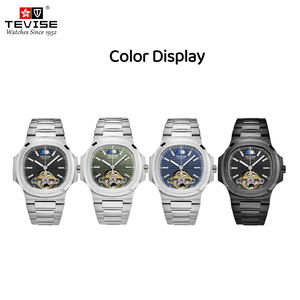 TEVISE T01C nuovo arrivo materiale in lega orologio da polso da uomo Tourbillon automatico meccanico in acciaio inossidabile orologio - Product Image 2
