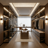 Armoire penderie sur mesure en bois massif, durable, résistante à l'humidité, autoportante, grande capacité, pour chambre à coucher