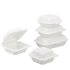 Nhà máy mfpp Takeaway hộp đựng thực phẩm phân hủy sinh học lò vi sóng an toàn nhựa vỏ sò đưa ra để đi hộp - Product Image 1