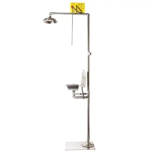 Stainless Steel Eye Wash And Emergency Shower Lkx- Station Osha Approved Shower