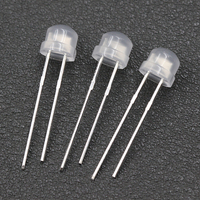 1000 unidades por paquete Sombrero de paja de 5mm Niebla como siete colores Flash rápido Flash lento RGB Auto Flash Enchufe directo Lámpara LED Bead