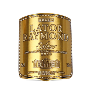 <strong>Personalized</strong> Custom Printing <strong>of</strong> Luxurious Textured Raised Copper-gold Foil 3D Embossed <strong>Wine</strong> Stickers, <strong>Labels</strong>, and Glass <strong>Bottles</strong> - Product Image 4