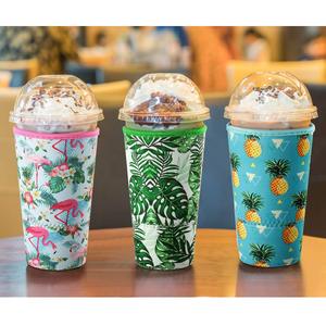 Reusable Iced Coffee Sleeve <b>Cup</b> Insulator Neoprene Insulated Sleeves Drink Sleeve Holder for <b>Cold</b> Drinks Beverages and Holder - Product Image 5