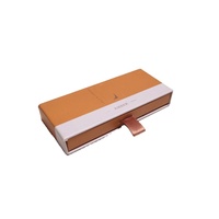 Boîtes coulissantes en papier rigide recyclable avec logo personnalisé pour emballages de perruques, avec laminage mat et poignée en ruban
