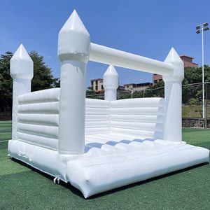 Château gonflable de luxe commercial tout blanc pour mariage, château gonflable pour enfants, maison de rebond gonflable blanche - Product Image 2