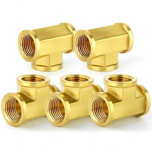 Raccord en T en laiton fileté mâle égal, pour plomberie basse pression, alimentation en eau, forgé, en pouces, OEM ODM (AOL-025) - Product Image 2