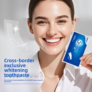 Bandes blanchissantes pour dents humides 3D 5D, ajustables en teinte bleu et blanc, 7 paires (14 feuilles) - Product Image 2