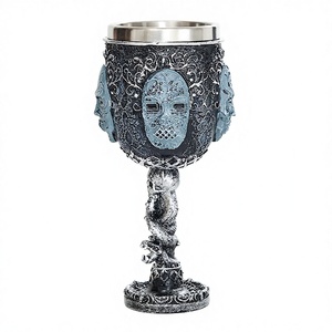 Boccale Medievale Gotico Vichingo con Serpente Verde Goffrato, Souvenir di <span class=keywords><strong>Harry</strong></span> <span class=keywords><strong>Potter</strong></span>, Tazza Incisa con Aquila, Boccale Maschera di <span class=keywords><strong>Harry</strong></span> - Product Image 1