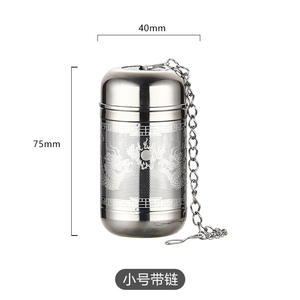 ขายด่วน ดีไซน์ใหม่ ที่กรองชาสแตนเลส 304 ลายมังกร ที่กรองกาน้ำชา ตาข่ายละเอียด สำหรับกรองกาแฟ - Product Image 3