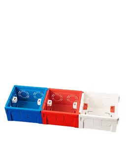 Residential Embedded Dark Line Switch Junction Box Electrical Pvc Square Junction Boxes