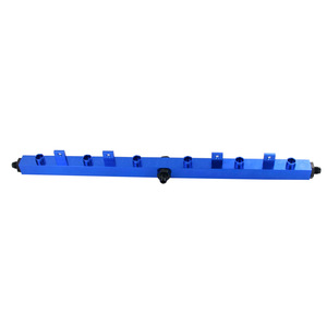 Fuel Rail Filter For Bmw E30 M20 Engine Blue Aluminum With Black <b>Plugs</b> And O Rings 5470 An6 Thread - Product Image 2