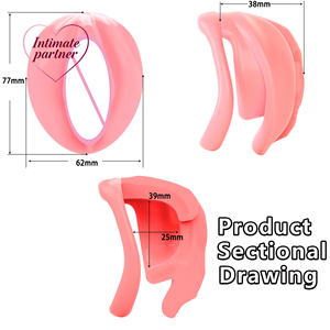 Neuer Sissy Pink Weicher Penis-Käfig mit 4 Penisringen, Schloss, Cock Harness Gürtel, <span class=keywords><strong>BDSM</strong></span> Sexspielzeug für Männer, Gay, Femboy 18+ - Product Image 6