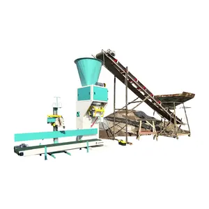 Automatic 20 kg 30 kg bags wood pellets organic fertiliser packaging packing machine for charcoal