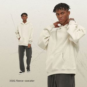 Wholesale High Quality Plain Logo <b>18</b> Color Fleece Lined Heavyweight Men's Essentials Hoodies Custom - Product Image 3