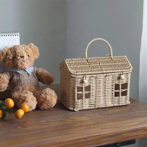 Cestas de Regalo Navideñas Multifuncionales Modernas para Decoración del Hogar, Cajas de Dulces Infantiles con Forma de Casa para Ramadán, Cestas de Almacenamiento de Plástico - Product Image 4