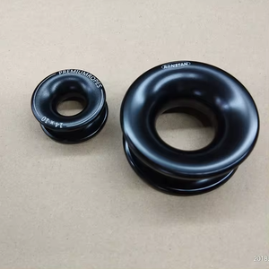 硬质阳极氧化PTFE涂层数控加工定制扁平工业铝滑轮索具28*20mm现货 - Product Image 4
