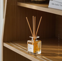 Diffuseur de parfum en verre de luxe 50 ml avec design durable, coffret moderne, huile essentielle d'aromathérapie pour la maison et le bureau
