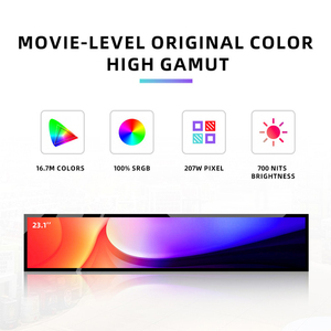 Schermo Pubblicitario LCD da 16.4, 23.1, 29, 35, 37 Pollici, Display Allungato Tipo Barra Android per Supermercati e Negozi al Dettaglio - Product Image 3
