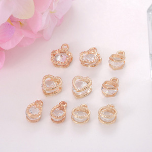 Breloques en cristal à forme géométrique avec sertissage griffe pour la fabrication de bijoux DIY, accessoires unisexes pour usage quotidien - Product Image 2