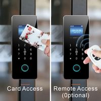Serrure de porte en verre intelligente Tuya, serrure numérique électronique Wi-Fi, serrure à combinaison, serrure à empreinte digitale pour porte coulissante, porte en bois, serrures de porte en verre