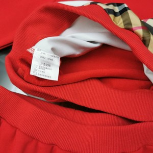 Venta caliente <span class=keywords><strong>niñas</strong></span> 2 piezas conjuntos de <span class=keywords><strong>ropa</strong></span> de manga larga rojo cuello redondo de dos piezas chándal sudadera Unisex - Product Image 6