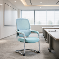 Chaise de bureau de luxe en mousse haute résilience pour la vente en gros, chaise de direction, chaise de conférence, chaise simple pour le personnel