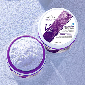 Polvo Dental Blanqueador Natural con Sabor a Menta <span class=keywords><strong>V34</strong></span>, <span class=keywords><strong>Corrector</strong></span> de Color Púrpura Avanzado para Eliminar Manchas Superficiales Persistentes y Tonos Amarillos Opacos - Product Image 6