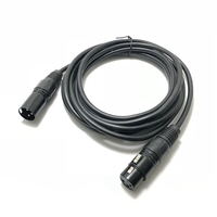 Câble audio XRL M-F, type d'assemblage métallique, OEM, couleur rouge et bleue, câble de haut-parleur, 3 cœurs, câble XLR mâle vers mâle, projecteur multimédia