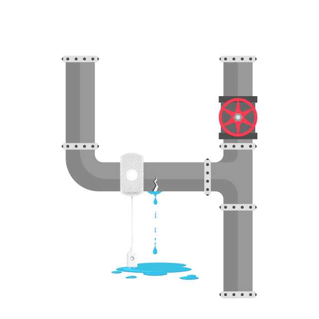 Pipe Water Leakage Detector Water Leak Detection Device Ble IoT Sensores Detector De Fugas De Agua Water Leak Detector Sensor