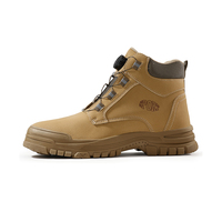 Bottes de sécurité de qualité construction avec semelle intermédiaire en Kevlar Chaussures en microfibre respirantes résistantes à la perforation