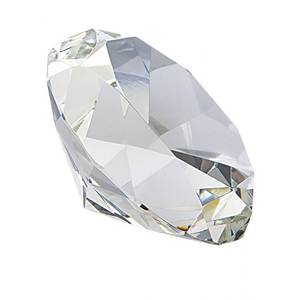 Decoración de Cristal con Diamantes de 80 mm, Accesorio de Oficina, Gema Facetada Transparente - Product Image 1