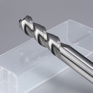 Nuevo cortador de molino de extremo de carburo de tungsteno de 3 flautas para diámetro de vástago de 4mm recubierto de aluminio 45HRC CNC Control ODM OEM - Product Image 2