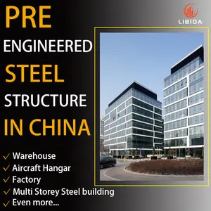Customized Steel Structure Carport Insulated Prefab Warehouse Car Park Prefabricated Office Building Design