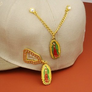 Custom Logo Wholesale Hat Decorations Metal Cap Clips Needles <b>Pins</b> Enamel <b>Badges</b> Hat Chains - Product Image 2