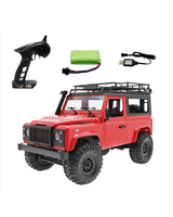 HOSHI MN-90 mobil kendali jarak jauh 1/12 pendaki Buggy 2.4GHz 4WD 25 menit bermain mendaki Off-Road truk Model dengan lampu KIT RTR MN90 MN90K