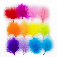 Plumes de marabout de Turquie sélectionnées pour la pêche à la mouche Bugger Leech Streamer Matériaux de montage de mouche Accessoires de pêche sauvage