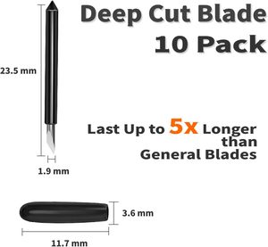 Lame de traceur pour noir Compatible avec <span class=keywords><strong>Cricut</strong></span> Deep Blade <span class=keywords><strong>Maker</strong></span>/ Explore Air - Product Image 2