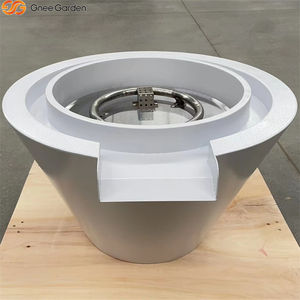 Brasero Redondo de Acero Corten para Exteriores, Fuente de Cascada para Piscina, Calentador sin Humo, Ecológico, Independiente para Uso en Patio - Product Image 4