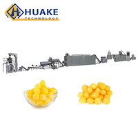 Petite échelle 100kg-150 KG/H Double Vis Bouffée Collations Flocons Alimentaire Faisant La Machine Puff Corn Extrudeuse