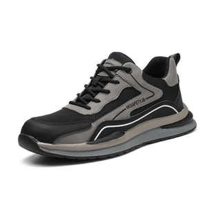 Chaussures de travail légères toutes saisons pour hommes OEM, anti-écrasement, anti-perforation, respirantes, industrielles - Product Image 6