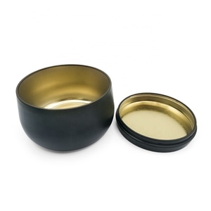 Boîtes en métal noires et blanches en gros de 8 oz, vides, pour bougies, bonbons et thé - Product Image 5