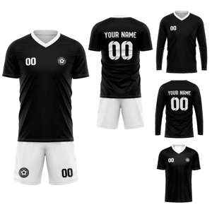 Camiseta de Fútbol Personalizada Marca LINGHONG, Tejido Jacquard con Impresión por Transferencia de Calor, Transpirable, de Secado Rápido, 100% Poliéster, para Verano - Product Image 3