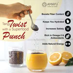 Semillas de Chía Premium Amayu 200g |   Superalimento 100% Natural a Base de Plantas |   Rico en Omega 3, Fibra y Proteínas |   Semillas Veganas Saludables - Product Image 6