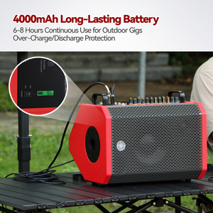 Rừng X6 Xách Tay Kết Nối Không Dây Âm Thanh Loa 200W Guitar Khuếch Đại Chuyên Nghiệp Hệ Thống Âm Thanh Cho Ngoài Trời Bên Gia Đình - Product Image 5