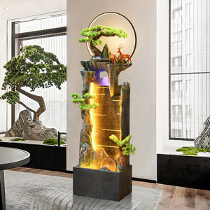 Sala de estar Rocalla Fuente para correr Decoración de piso Balcón Paisajismo Estanque de peces Cortina de agua Decoración de pared - Product Image 2