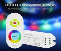 Contrôleur de bande LED Milight MiBoxer RGB avec télécommande 433Hz gradateurs de télécommande FUT042 améliorés pour bandes lumineuses RVB