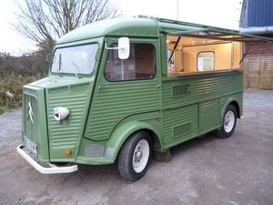 Electric Citroen H Truck Used Fast Food Trailer For <strong>Sale</strong> Catering Business With Full Kitchen And Free Logo