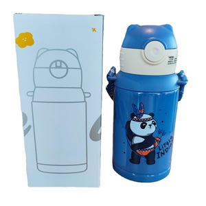 Cartoon Animal Children's Stainless Steel Thermos Cup 400Ml Double Wall Insulated For School Travel Home Sports - Product Image 4