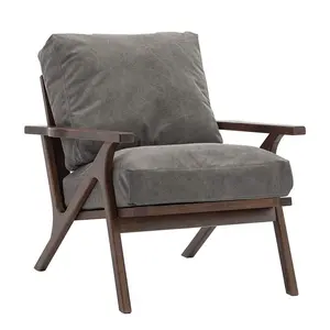 מודרני עיצוב ריהוט סט עץ מסגרת טרקלין כיסא מבטא כוונון קעור זרוע כיסא